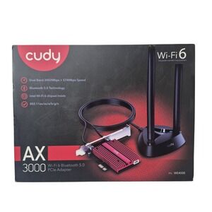 Cudy AX3000 WiFi 6 PCIe Adapter Card Bluetooth 5.0 WE4000 2402Mbps Intel Chipset